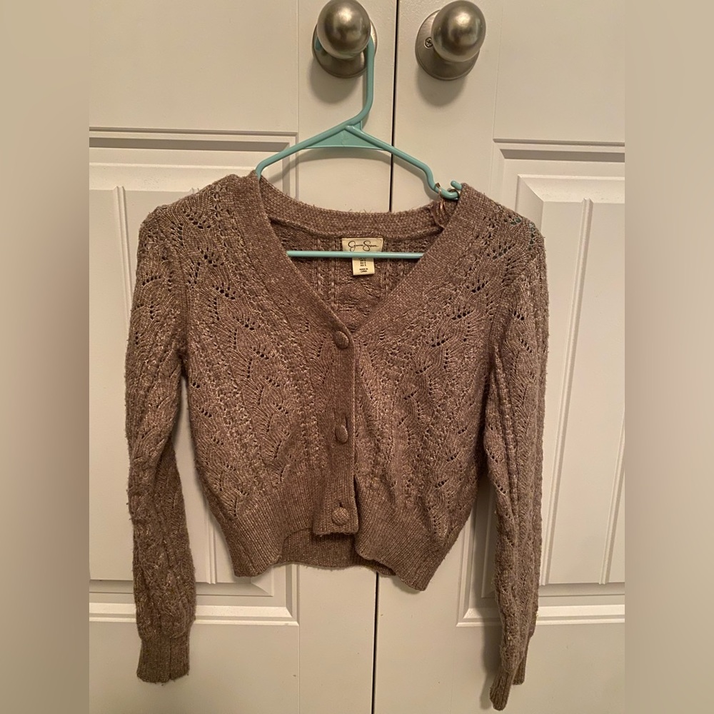 Brown Button-up Sweater